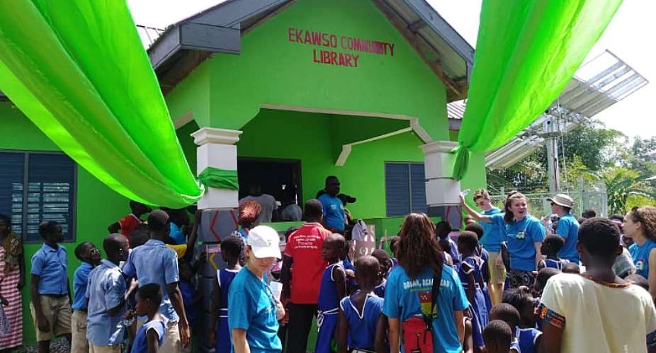 Reading Spots Ghana Provides Solar Powered Library To Ekawso