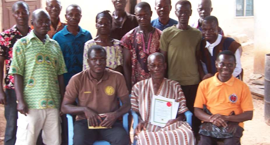 Three Cocoa Farmer-Cooperatives In Nkonya Receives Certificate To Operate.