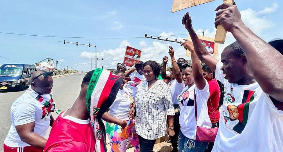 Prof. Jane Naana engages Tema residents on 24-Hour Economic Policy