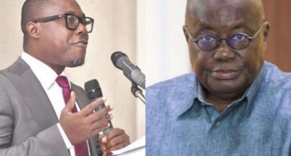Professor Ransford Gyampoleft and President Akufo-Addo