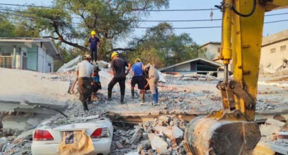 IOM is urgently appealing for USD 17.3 million to assist communities devastated by Myanmar’s strongest earthquake in over a century.  Photo: M-DoS Field Team 19