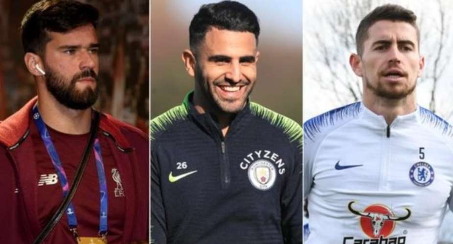 Alisson joined Liverpool, Riyad Mahrez signed for Manchester City and Jorginho arrived at Chelsea in big-money transfers during the 12 months covered by the latest figures