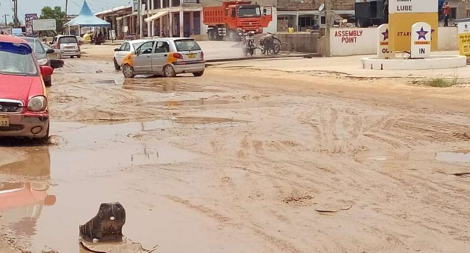 Kasoa Nyanyano Residents Vow To Bite Gov't If Poor Roads Are Not Fixed