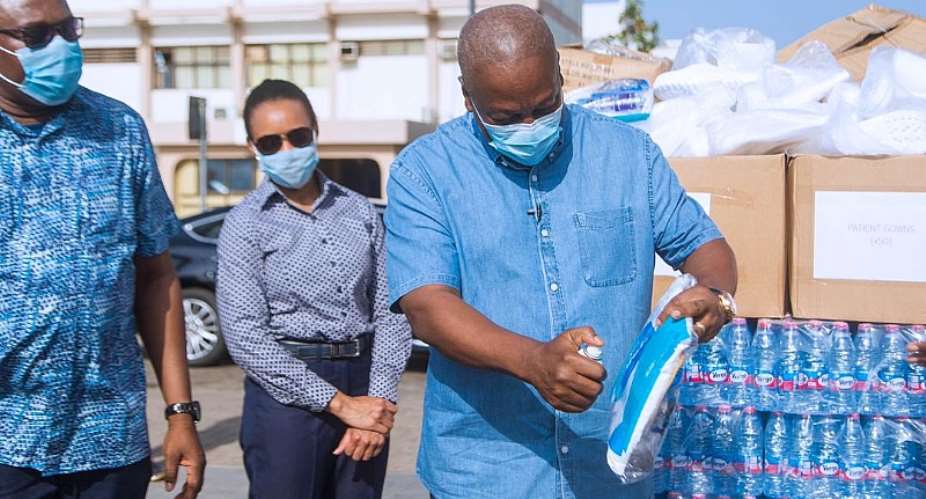 COVID-19: Mahama Supports Gov't With More PPEs To Hospitals Worth Ghc390,000
