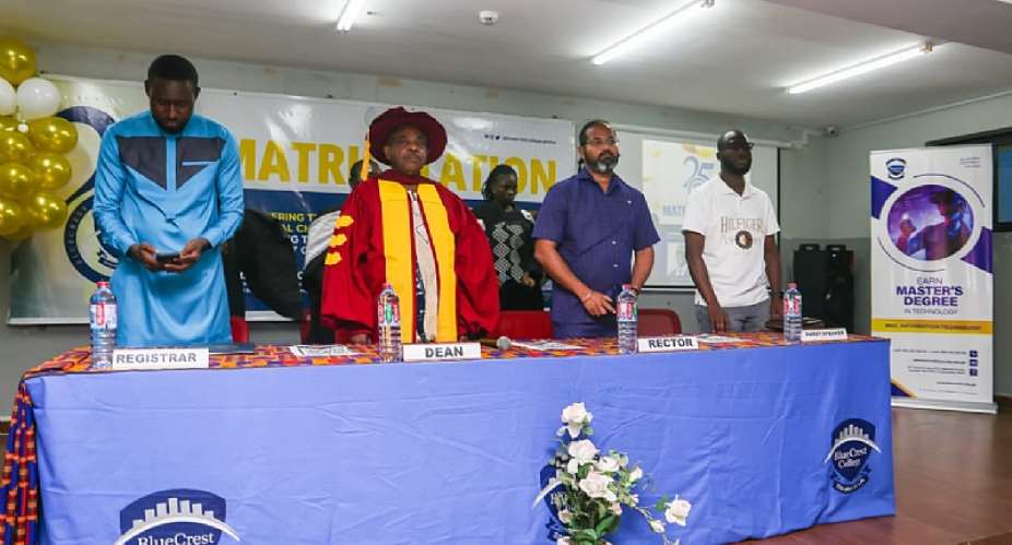 Bluecrest University College hosts matriculation ceremony for 250 new students