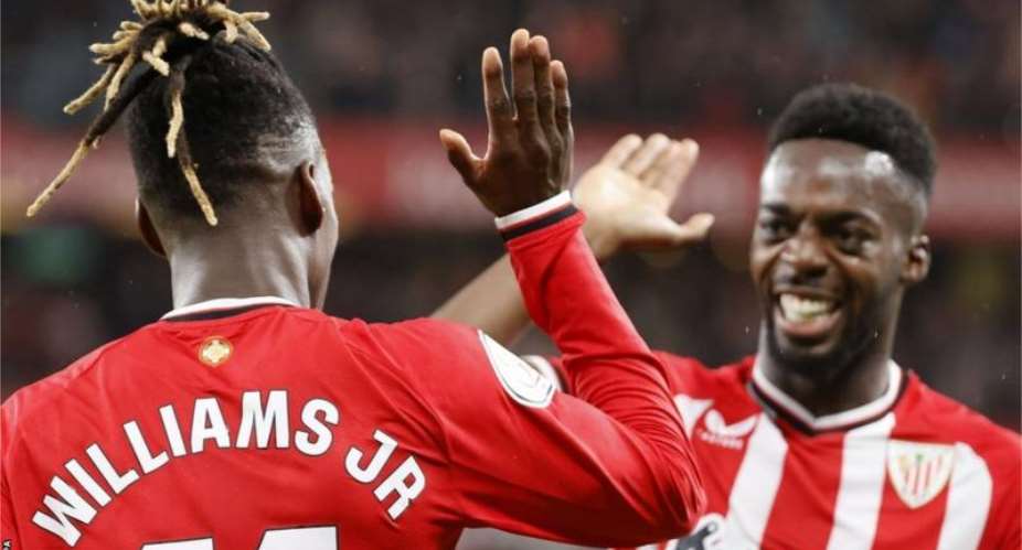 Nico (left) and Inaki WIlliams are the first siblings to play for Athletic Bilbao since 1986