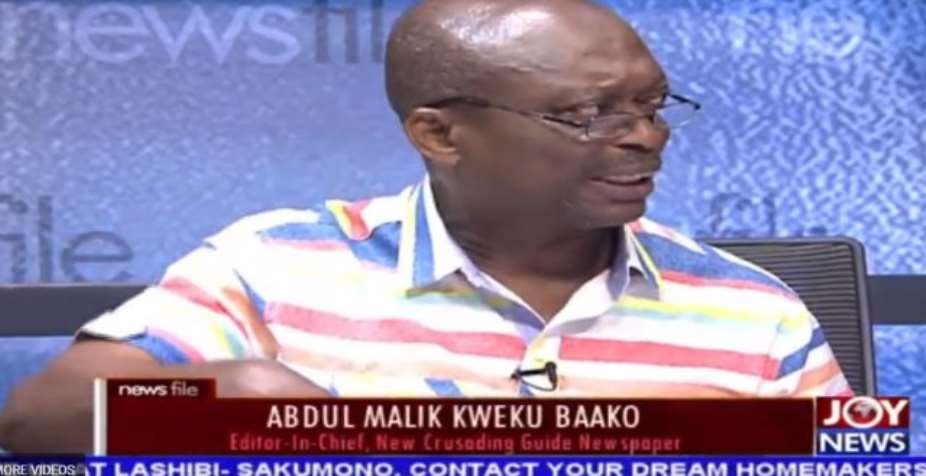Abdul Malik Kweku Baako says Vice President Mahamudu Bawumi was right in his presentation.