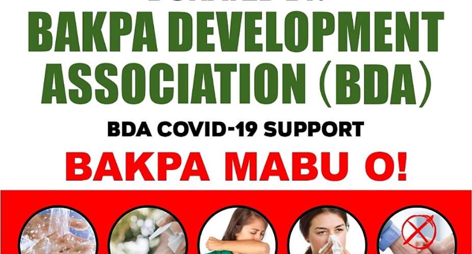 Bakpa Development Association BDA Donates Veronica Buckets  Soaps to fight COVID-19 in Bakpa Communities