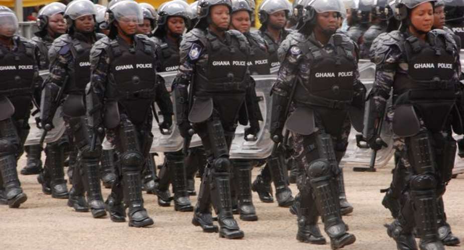 All Women Militarized Police Unit of the Ghana Police Service - Source: