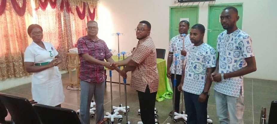 UPNMG donates drip stands to Volta Regional Hospital