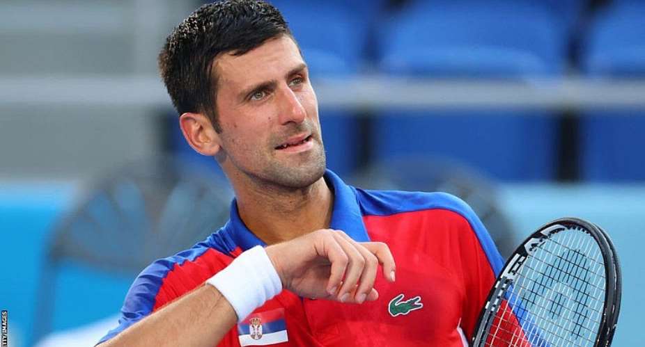 GETTY IMAGESImage caption: Novak Djokovic was denied a medal at the Tokyo 2020 Olympics by Pablo Carreno Busta