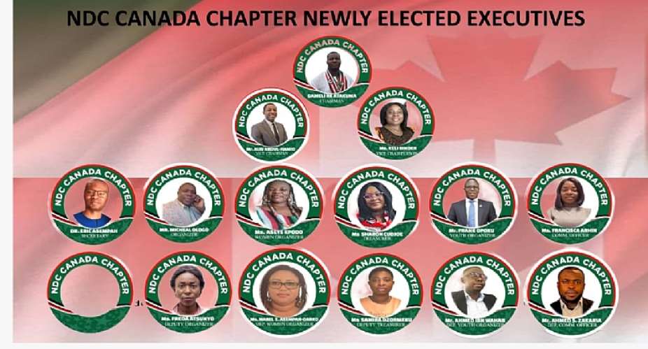 NDC Canada Chapter inaugurates new executives, calls for unity
