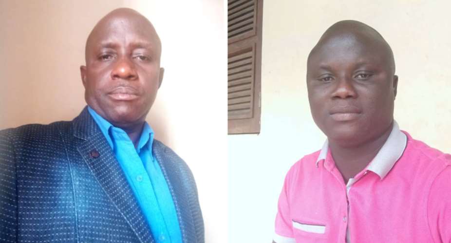 Journalists Sumba Nansil left and Sabino Santos right are facing a criminal defamation investigation in Guinea-Bissau. Nansil photo by Bacar Coiate; Santos photo by Santos.