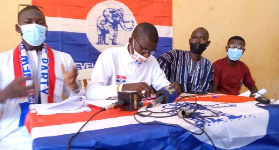 The Concerned Northern Grassroots of the New Patriotic Party NPP addressing the press