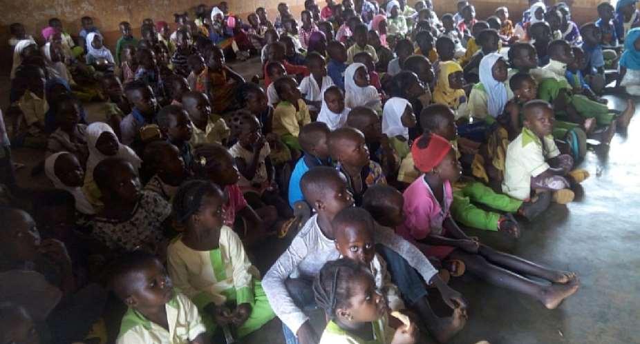 Classroom session for kindergarten children at Kpalbe Islamic Kindergarten/Primary School