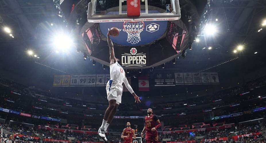 GETTY IMAGESImage caption: George's performance helped the Clippers to their third straight win