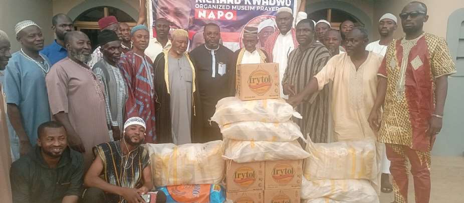 Former NPP youth organizer donates food to Muslims, seeks Islamic prayers for Dr Opoku-Prempeh
