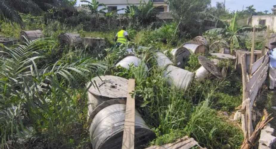 National Security Operatives uncover ECG meters in uncompleted building, cables in bush