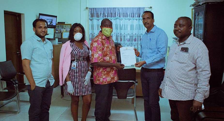 Covid-19: Striker Gin Company Donates GHC 10,000, Items To Tema General Hospital