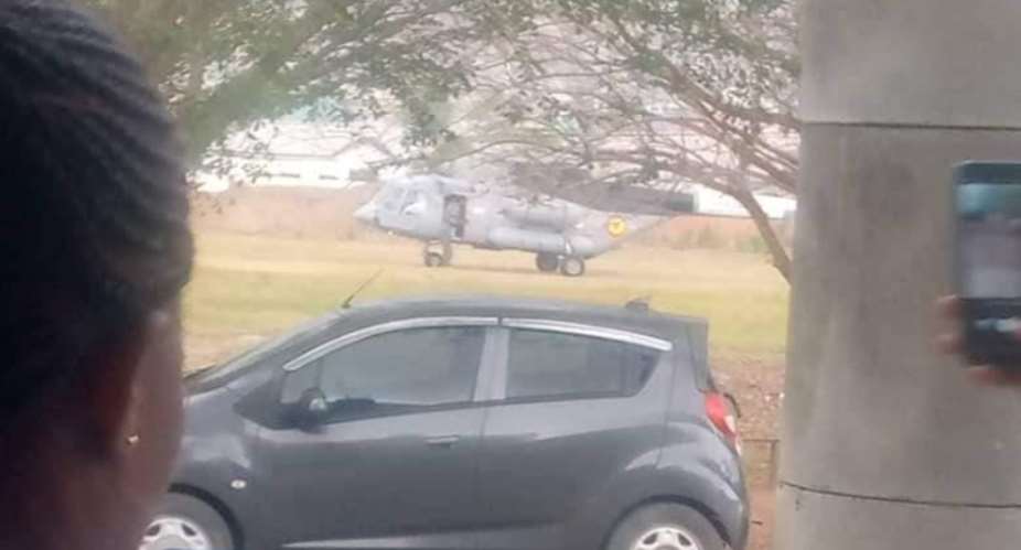 GAF helicopter makes emergency landing on school field in Accra