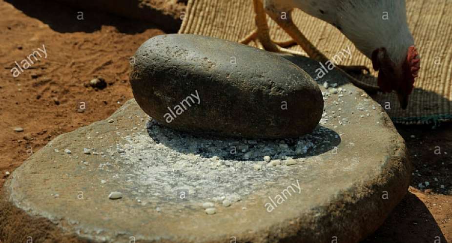 A local grinding stone