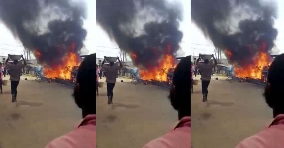 CR: Fried yam seller burnt to death; two others in critical condition after fire incident at Apam