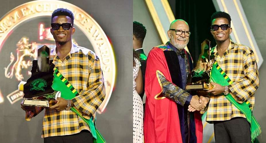 Otumfuo honours Kofi Kinaata with ‘Youth in Entertainment Award’ at Millennium Excellence Awards