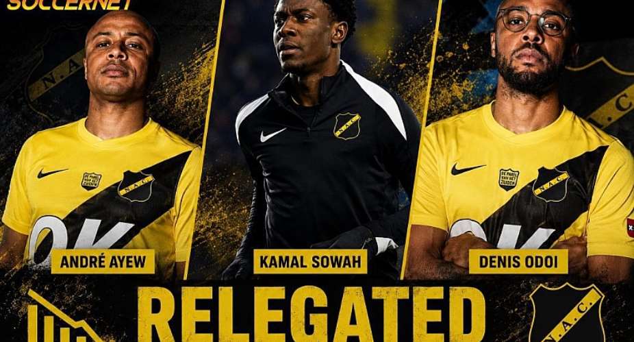 Three Ghanaian players relegated