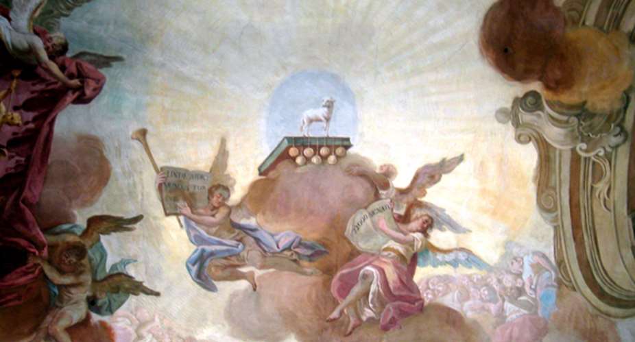 A Sacrificial Lamb And Two Saints