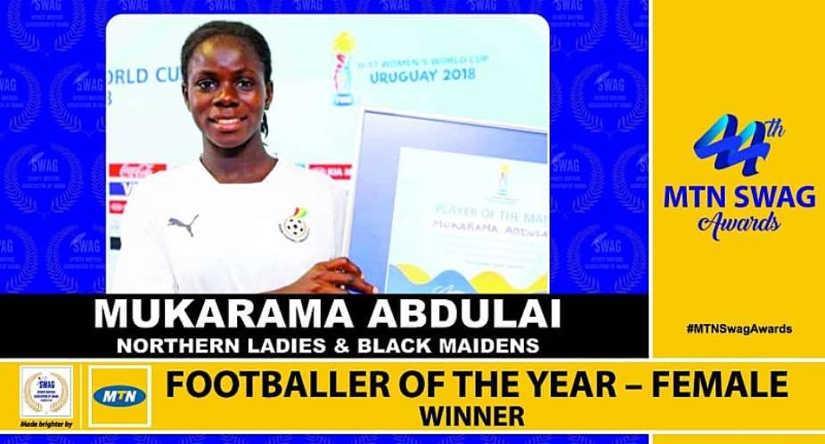 SWAG AWARDS: Mukarama Abdulai Adjudged Women Footballer Of The Year
