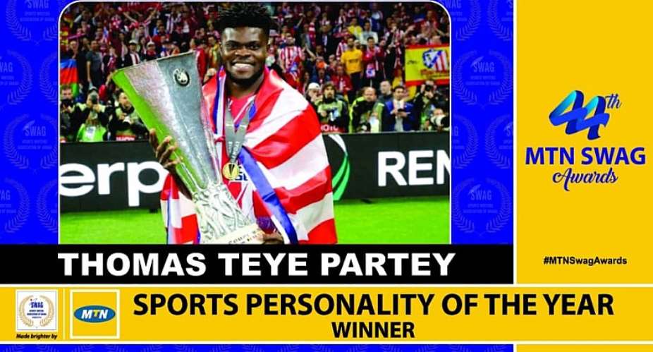 Thomas Partey Wins SWAG Sports Personality Of The Year