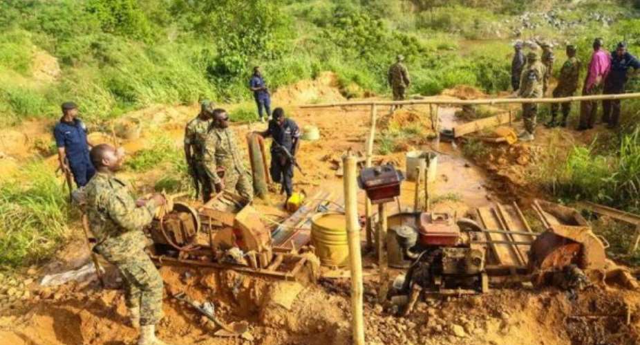 32 Alleged Galamsey National Security Operatives Caged