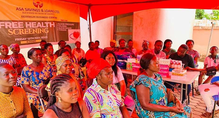 ASA Savings and Loans organises free health screening for clients and residents of Abesim, Berekum