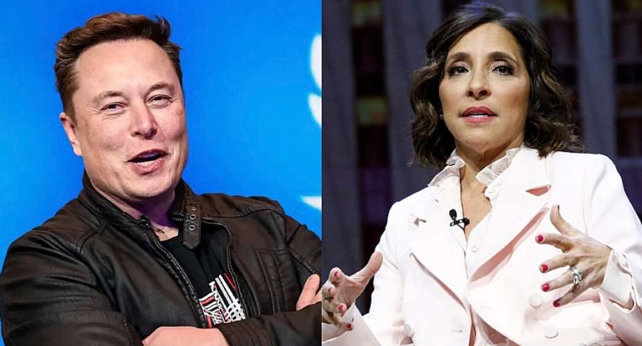 Elon Musk, Outgoing Twitter CEOleft and Linda Yaccarino, new CEO