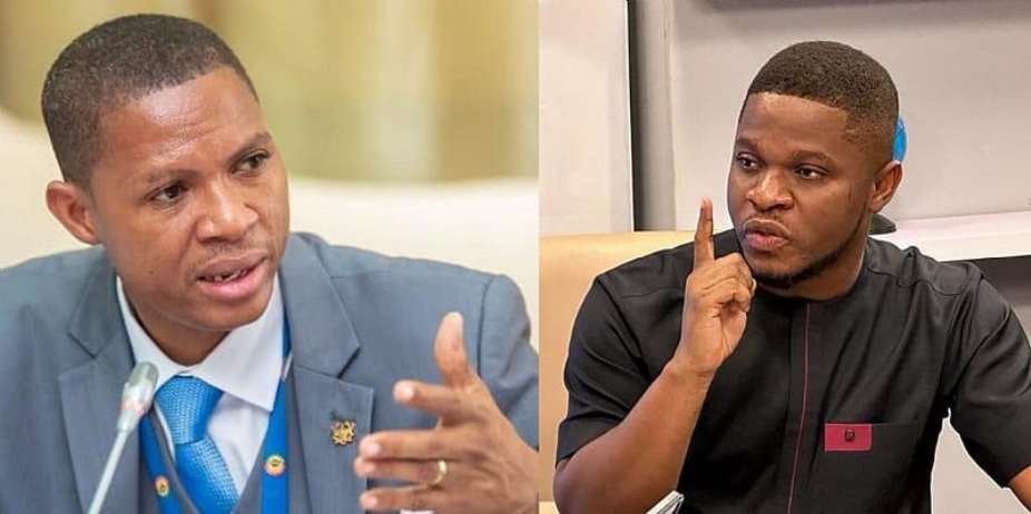 Member of Parliament for Madina, Francis-Xavier Kojo Sosuleft and Acting Chief Executive Officer of the Ghana Gold Board, Sammy Gyamfi