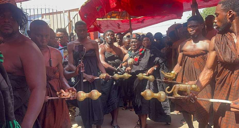 Massive turnout for one-week observation of late Asante Mamponghene, Daasebre Osei Bonsu II
