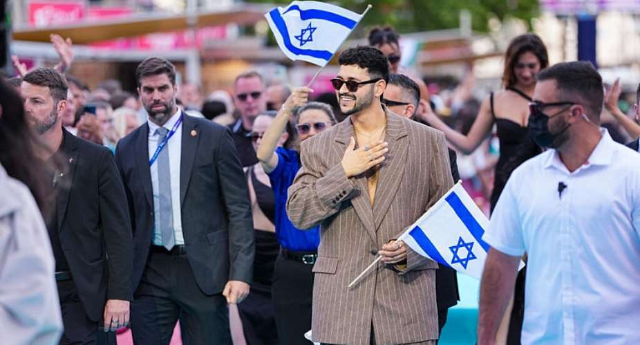 Noam Bettan, from Israel, walks on the Turquoise Carpet during the official start of the Eurovision Song Contest week at the town hall in Vienna, Austria, Sunday, 10 May 2026. - AP - Martin Meissner