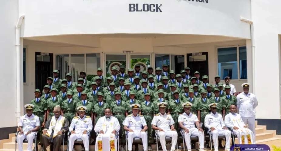 Ghana Navy inducts first batch of recruits at Nutekpor