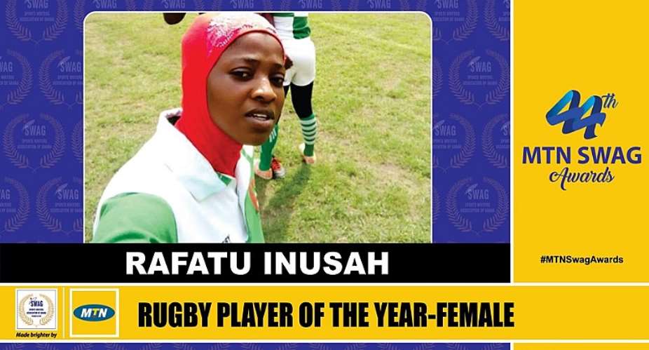 Rugby Captain Rafatu Inusah Dedicates SWAG Award To Players