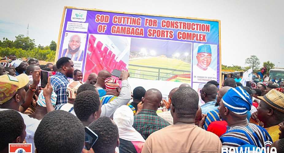 Bawumia cuts sod for new sports complex in Gambaga