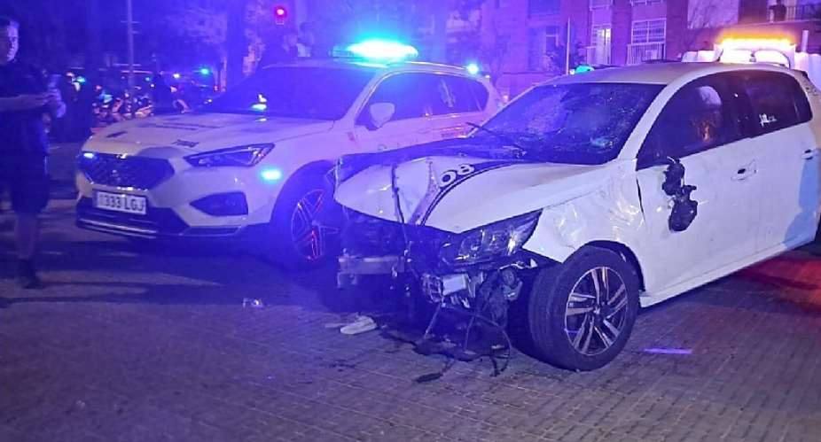 13 injured as car crashes into crowd at Espanyol-Barcelona match