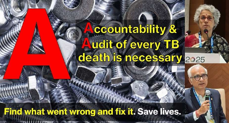 A for Accountability and Audit for TB deaths is missing in #EndTB response