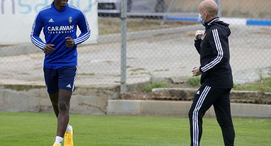 Striker Raphael Dwamena Return To Training After Recovering From Heart Problem PHOTOS