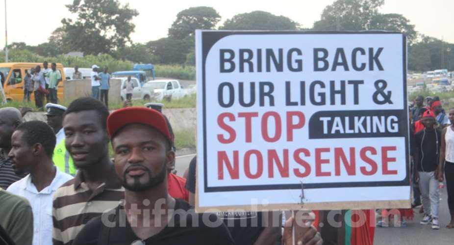 Today marks six years Ghanaians marched against dumsor under Mahama Photos