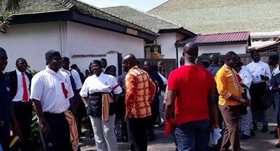 Accras day of strikes: Workers demand better pay