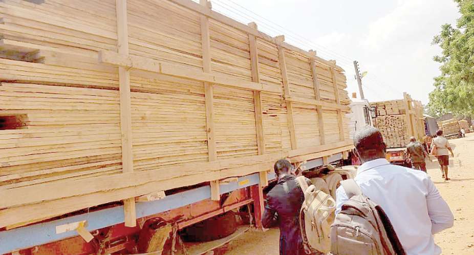 Bono RCC, TIDD Impound 3 Trucks Loaded With Illegal Lumber