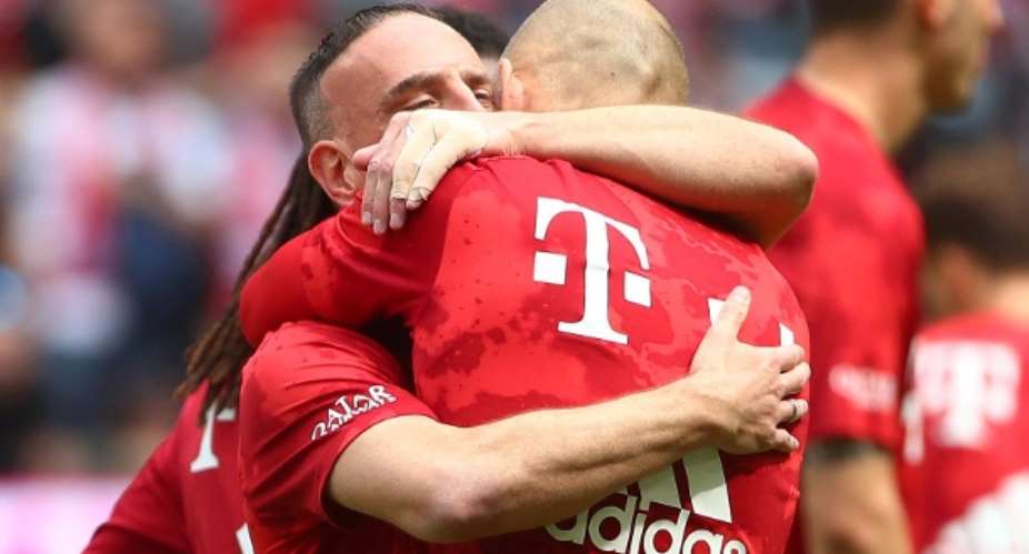 Last German Federal Football Liga Bundesliga: Tears And Goals! The emotional Franck Ribery And Arjen Robben's Farewell