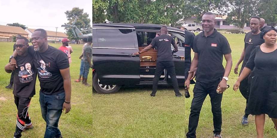 Uncontrollable tears as late John Kumah goes home today