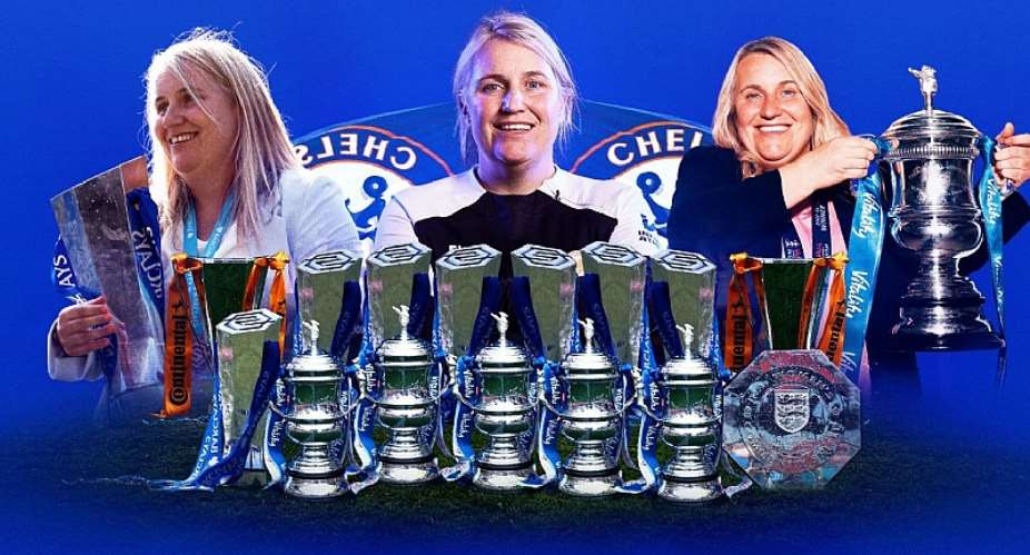 GETTY IMAGESImage caption: Emma Hayes has won 14 major trophies and the Community Shield with Chelsea
