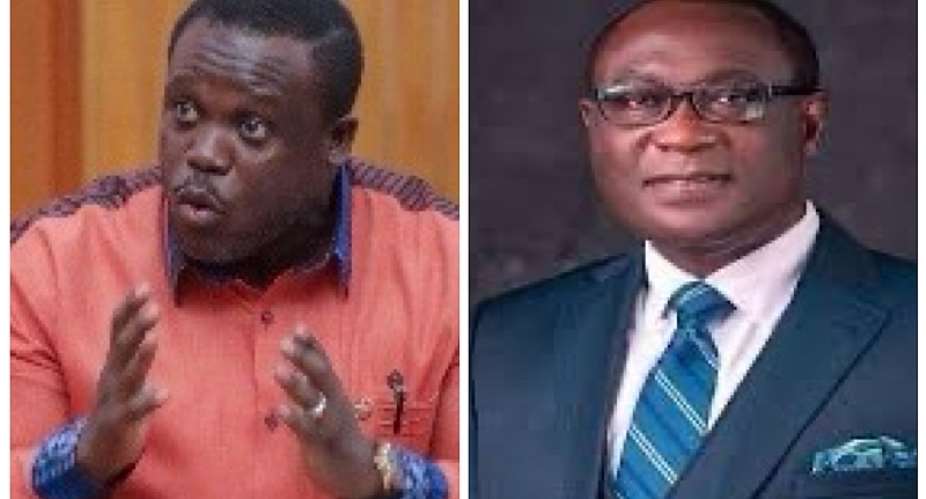 Sam George, Member of Parliament for Ningo Prampramleft and Rev. Ernest Adu Gyamfi, Chairman of the National Peace Council